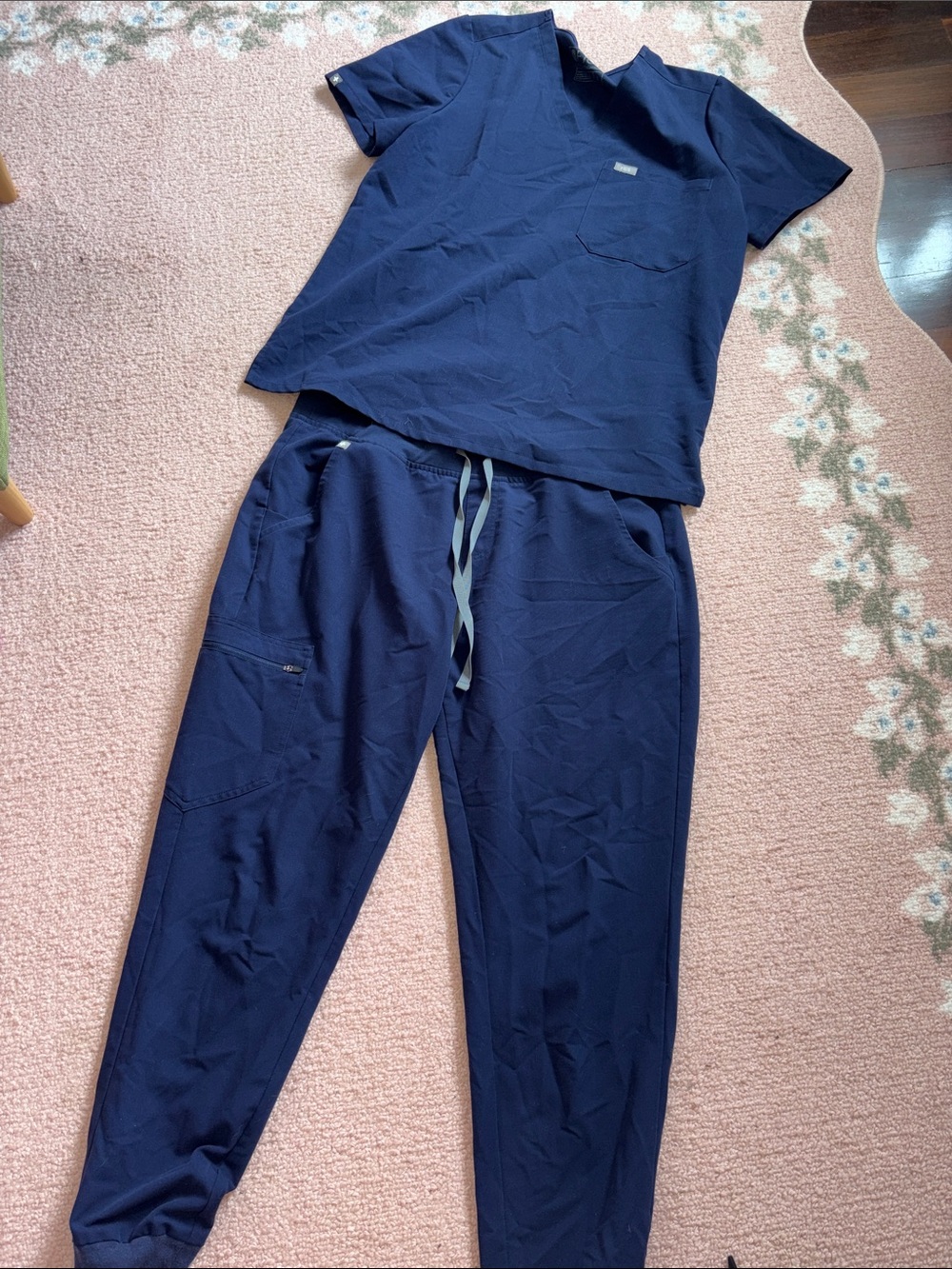 Figs scrub set- navy blue joggers